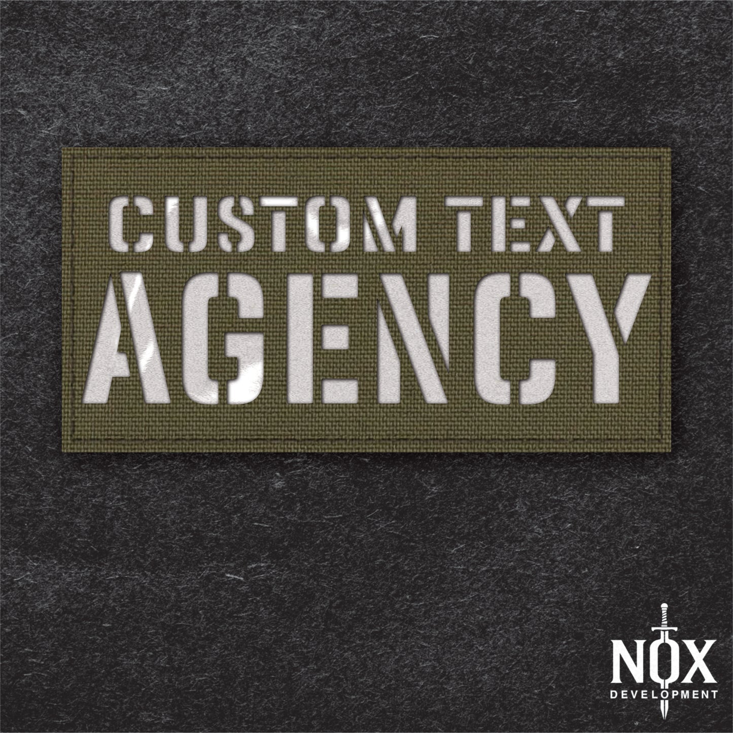 Custom - 2 Line - Laser Cut ID Patch