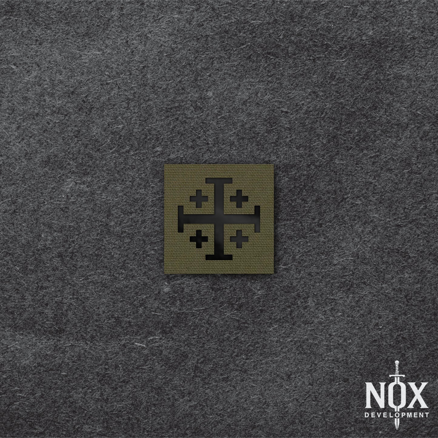 Jerusalem Cross Morale Patch